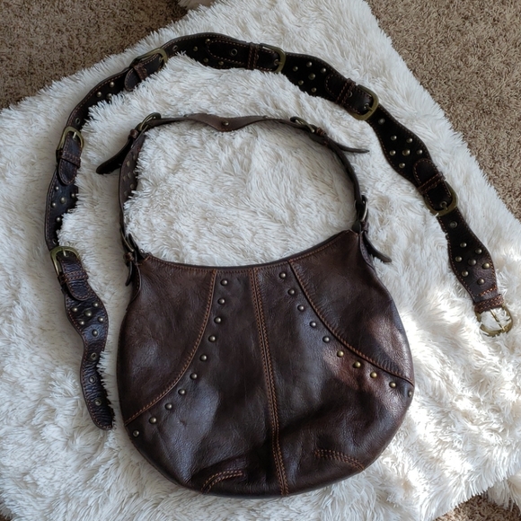 Carlos Falchi Handbags - Chi Falchi Convertable Crossbody hand bag Leather